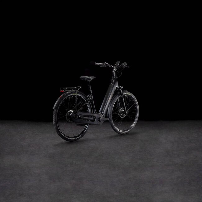 Cube  Supreme Hybrid Comfort SLX 625 – Elektrische Fiets Black/Metal