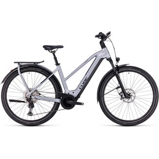 Cube  Kathmandu Hybrid SLX 750 Polarsilver/black dames Zilver 12V