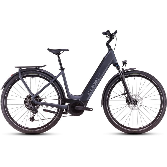 Cube  Touring Hybrid Pro 625 – Elektrische Fiets Metallic Grey/Chrome