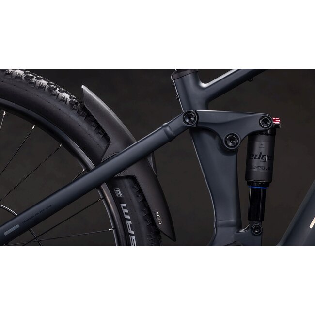 Cube  Stereo Hybrid One22 Pro 600 Night/chrome MTB 29 inch Zwart 10V