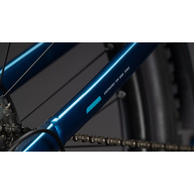 Cube  Stereo Hybrid One22 Race 800 Electricblue/white MTB 29 inch Blauw 12V