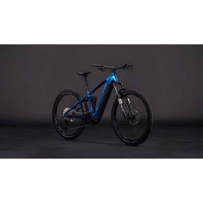 Cube  Stereo Hybrid One22 Race 800 Electricblue/white MTB 29 inch Blauw 12V