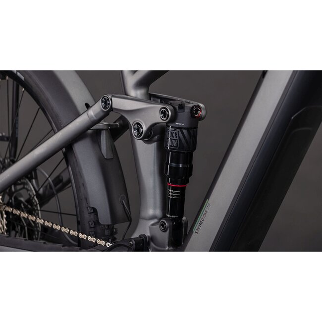 Cube  Stereo Hybrid One22 Race 800 Fe Slabgrey/chrome MTB 29 inch Grijs 12V