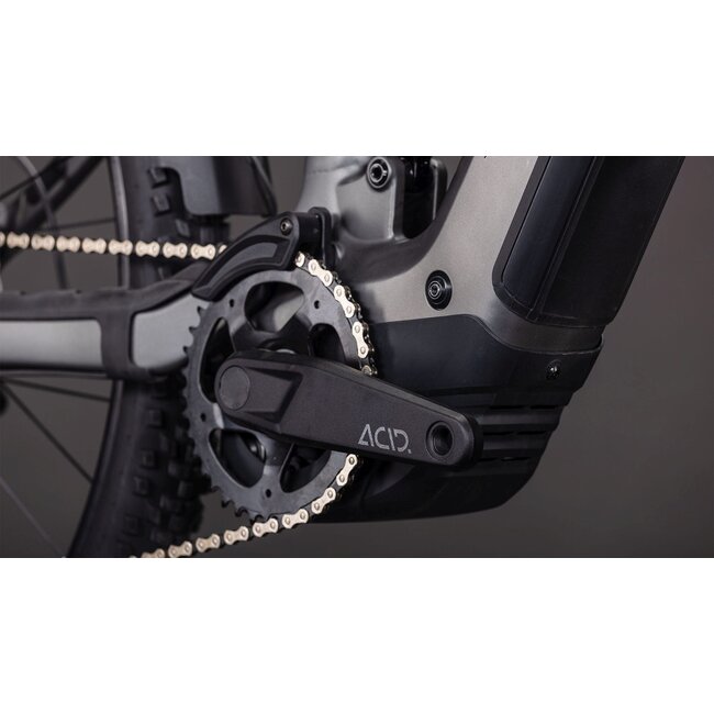 Cube  Stereo Hybrid One22 Race 800 Fe Slabgrey/chrome MTB 29 inch Grijs 12V