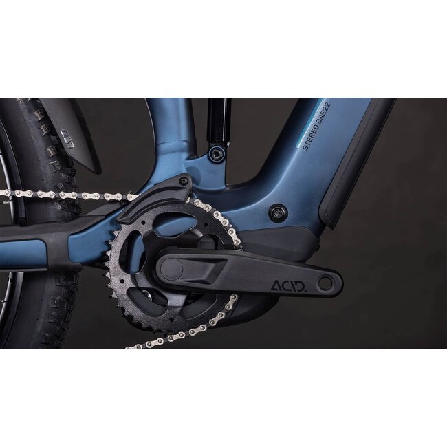 Cube  Stereo Hybrid One22 SLX 800 Indigoblue/blue MTB 29 inch Blauw 12V