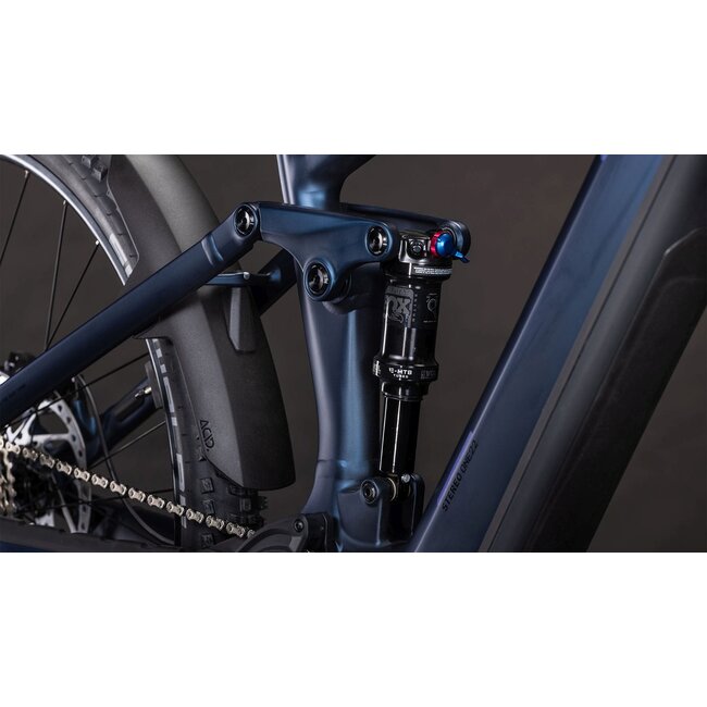 Cube  Stereo Hybrid One22 SLX 800 Indigoblue/blue MTB 29 inch Blauw 12V