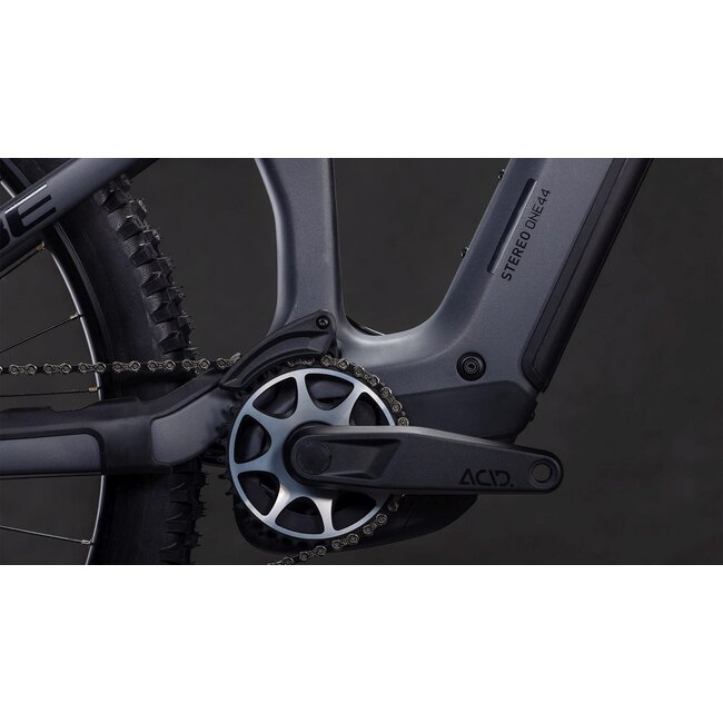 Cube  Stereo Hybrid One44 Hpc SLX 800 Slabgrey/orange MTB 29 inch Grijs 12V