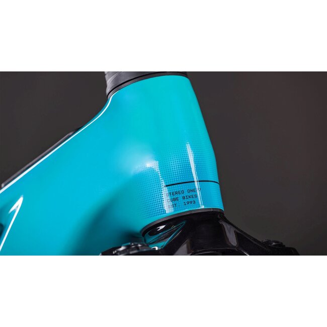 Cube  Stereo Hybrid One77 Hpc Race 800 Swimmingpool/blac MTB 29 inch Blauw 12V