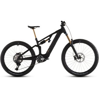 Cube  Ams Hybrid One77 C62 At 600x Carbon/gold MTB 29 inch Zwart 12V