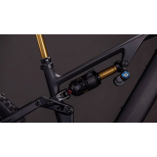 Cube  Ams Hybrid One77 C62 At 600x Carbon/gold MTB 29 inch Zwart 12V
