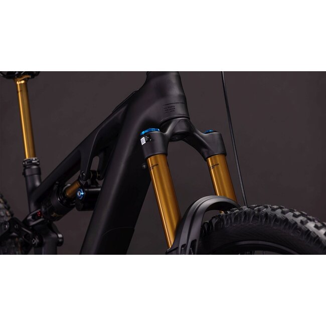 Cube  Ams Hybrid One77 C62 At 600x Carbon/gold MTB 29 inch Zwart 12V