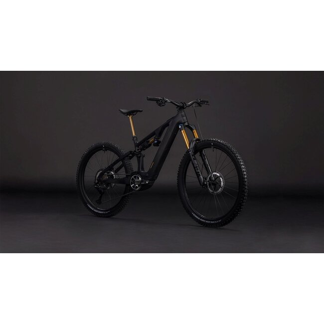 Cube  Ams Hybrid One77 C62 At 600x Carbon/gold MTB 29 inch Zwart 12V