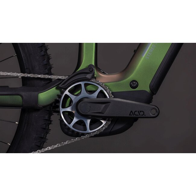 Cube  Stereo Hybrid One44 Hpc SLX Evo 800 Stellar/grey MTB 27.5 inch Groen 12V