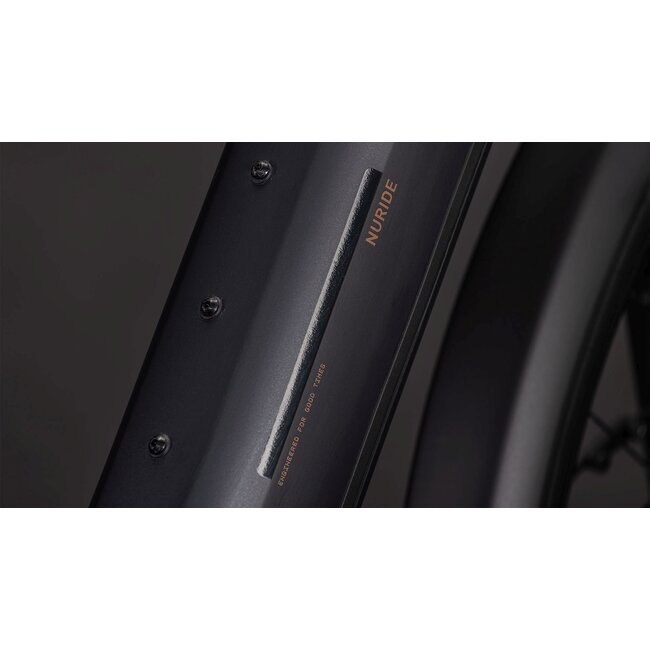 Cube  Nuride Hybrid SLX 800 Black/gold uni Zwart 12V