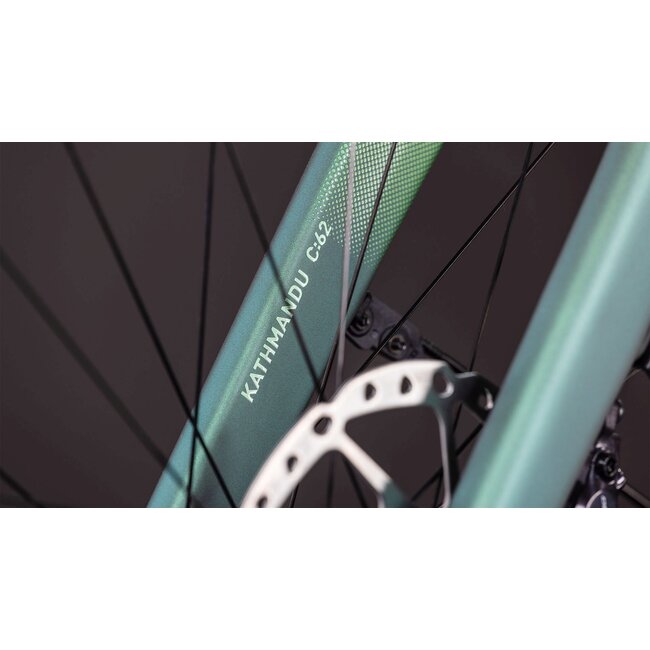 Cube  Kathmandu Hybrid C62 SLT 400x Seafoam/chrome uni Groen 12V