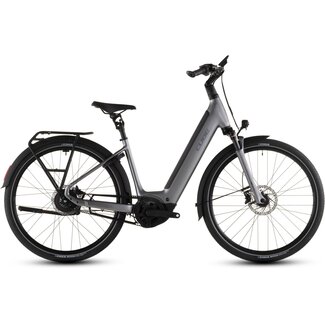 Cube  Supreme Hybrid Deluxe Pro Elektrische Fiets Uni 600Wh  26 inch Zilver