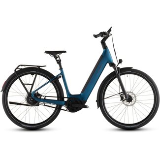 Cube  Supreme Hybrid Deluxe Pro 600 Electricblue/chrome uni 26 inch Blauw