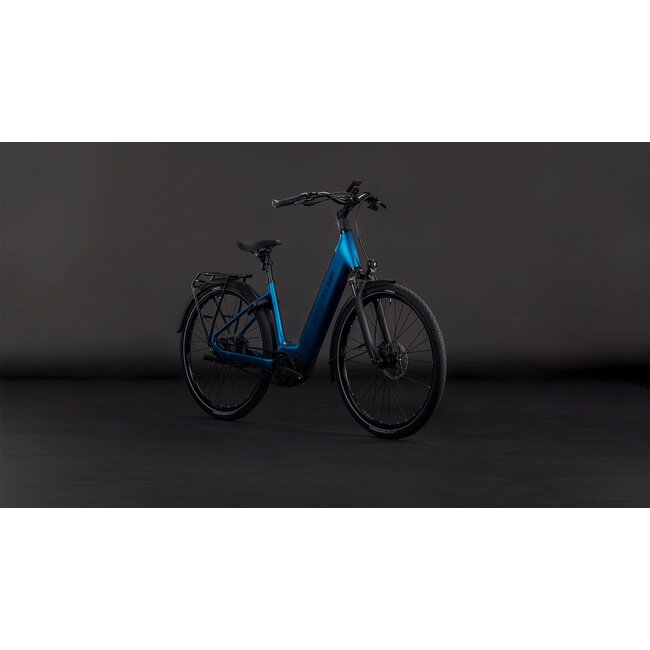 Cube  Supreme Hybrid Deluxe Pro 600 Electricblue/chrome uni 26 inch Blauw