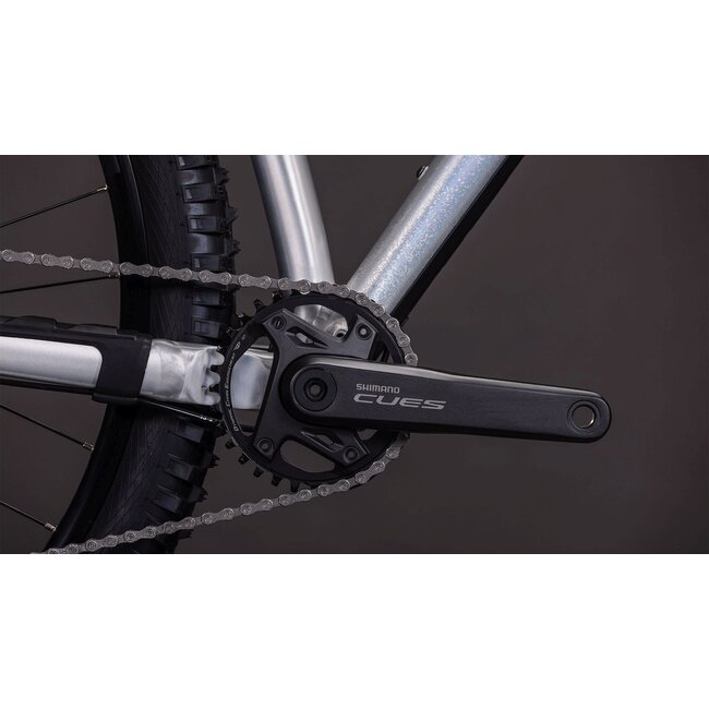 Cube  Reaction Tm One Rawmetal/blue MTB 29 inch Grijs 11V