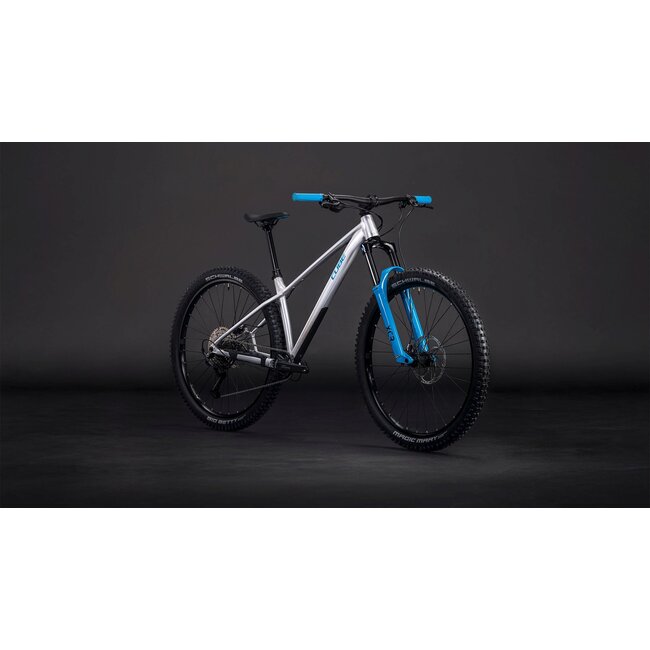 Cube  Reaction Tm One Rawmetal/blue MTB 29 inch Grijs 11V