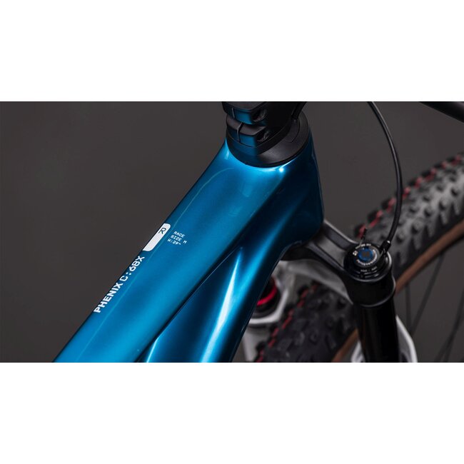 Cube  Phenix C68x Race Chromeblue/liquidblue MTB 29 inch Blauw 12V