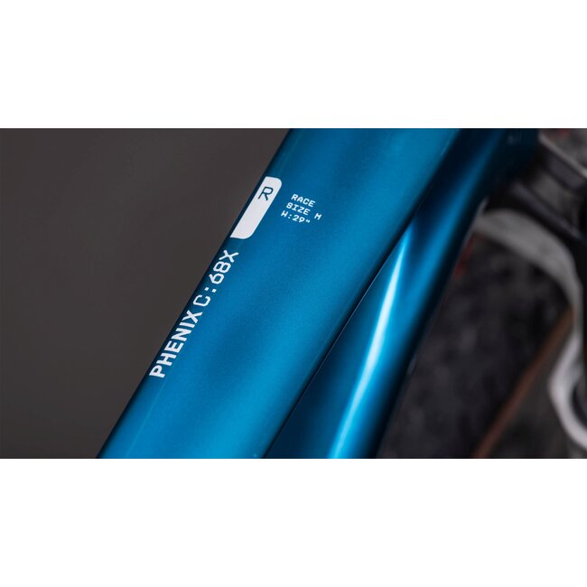 Cube  Phenix C68x Race Chromeblue/liquidblue MTB 29 inch Blauw 12V
