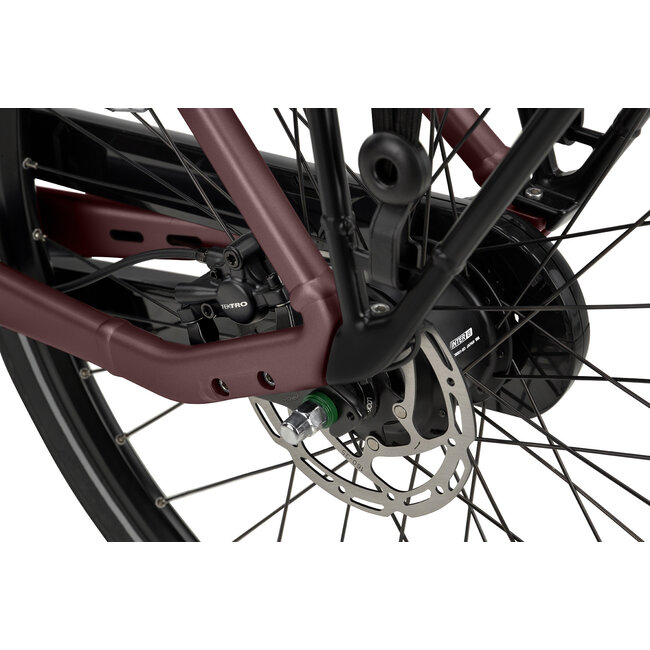 Batavus  Batavus Finez PT Flex accu Elektrische Damesfiets 8 Burgundy Red matt