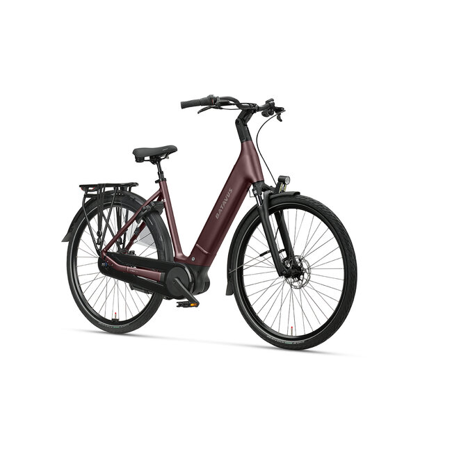 Batavus  Batavus Finez PT Flex accu Elektrische Damesfiets 8 Burgundy Red matt