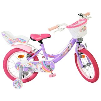 Volare Unicorn meisjesfiets 16 inch Twee Handremmen