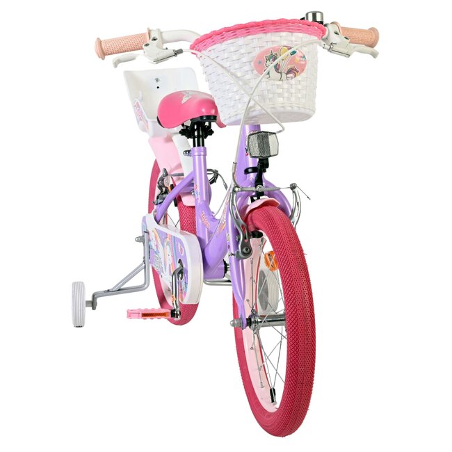 Volare Unicorn meisjesfiets 16 inch Twee Handremmen