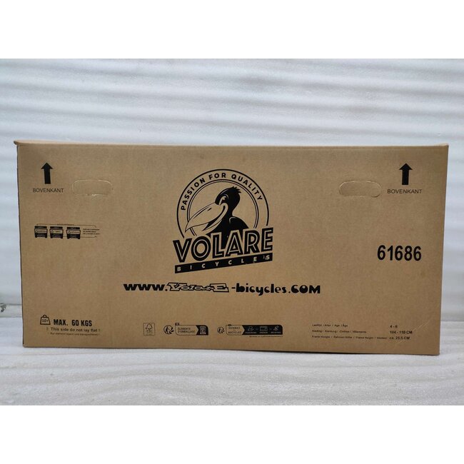 Volare Unicorn meisjesfiets 16 inch Twee Handremmen