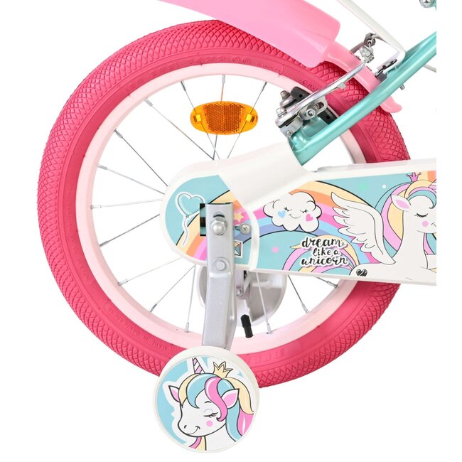 Volare Unicorn meisjesfiets 16 inch Twee Handremmen