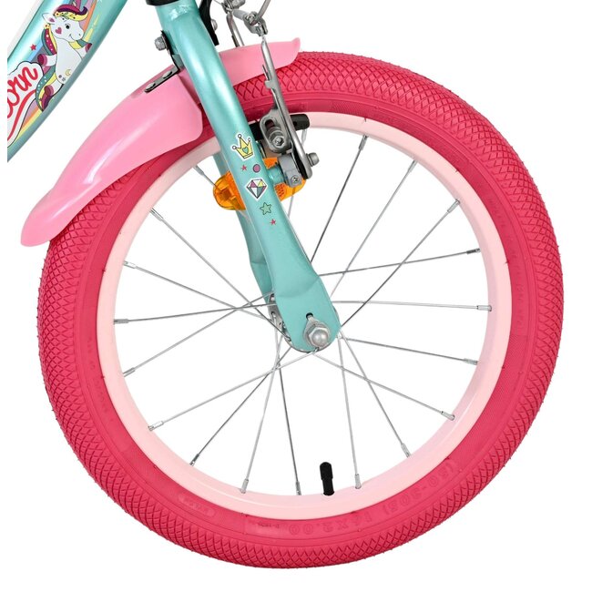 Volare Unicorn meisjesfiets 16 inch Twee Handremmen