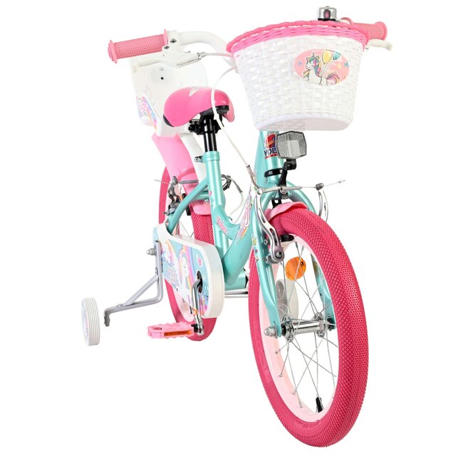 Volare Unicorn meisjesfiets 16 inch Twee Handremmen