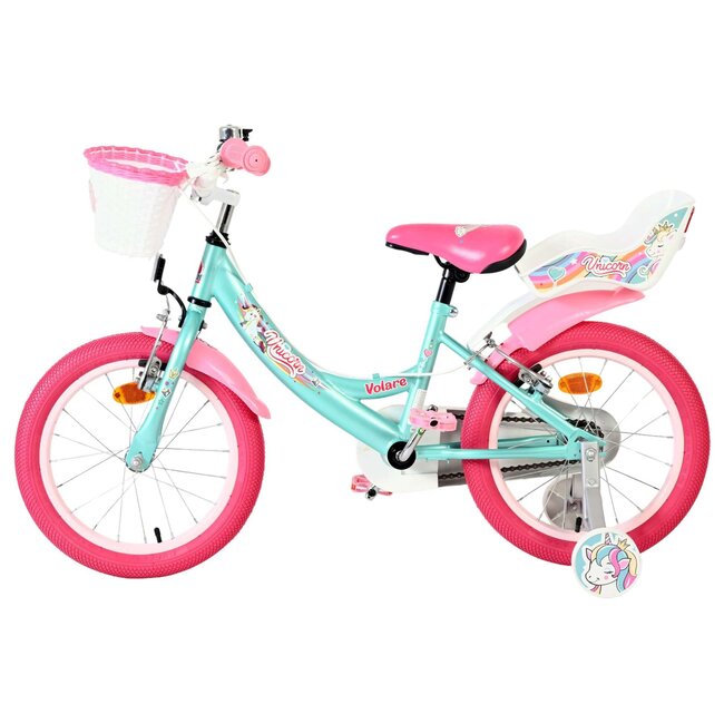 Volare Unicorn meisjesfiets 16 inch Twee Handremmen