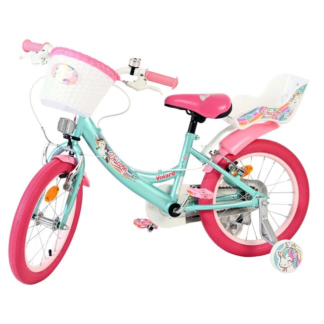Volare Unicorn meisjesfiets 16 inch Twee Handremmen