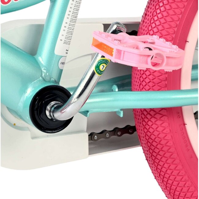 Volare Unicorn meisjesfiets 16 inch Twee Handremmen