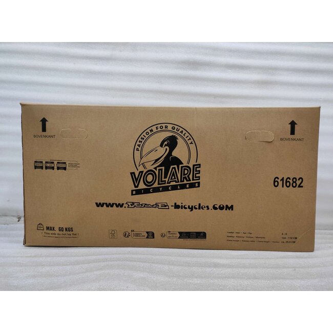 Volare Unicorn meisjesfiets 16 inch Twee Handremmen