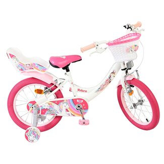Volare Unicorn meisjesfiets 16 inch Twee Handremmen