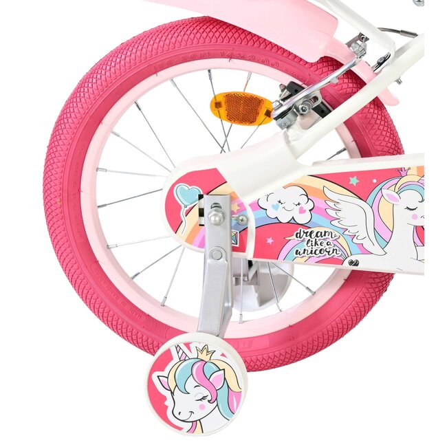 Volare Unicorn meisjesfiets 16 inch Twee Handremmen