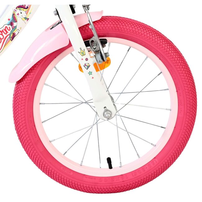 Volare Unicorn meisjesfiets 16 inch Twee Handremmen