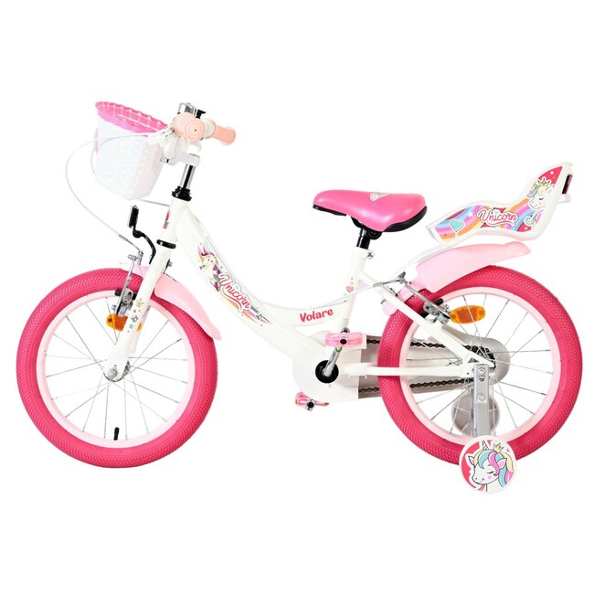 Volare Unicorn meisjesfiets 16 inch Twee Handremmen