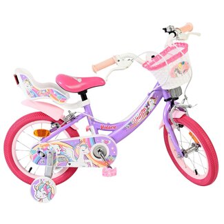 Volare Unicorn meisjesfiets 14 inch Twee Handremmen