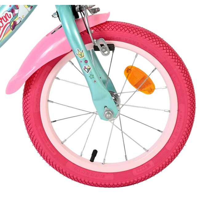 Volare Unicorn meisjesfiets 14 inch Twee Handremmen