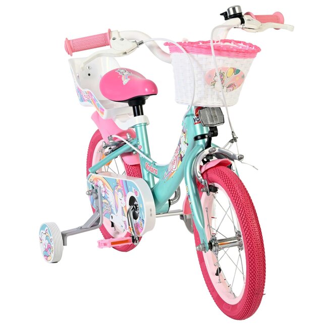 Volare Unicorn meisjesfiets 14 inch Twee Handremmen
