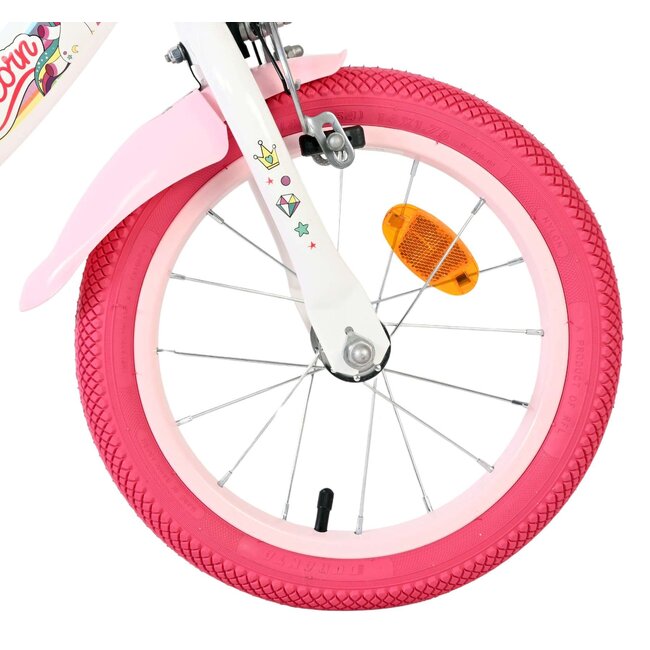 Volare Unicorn meisjesfiets 14 inch Twee Handremmen