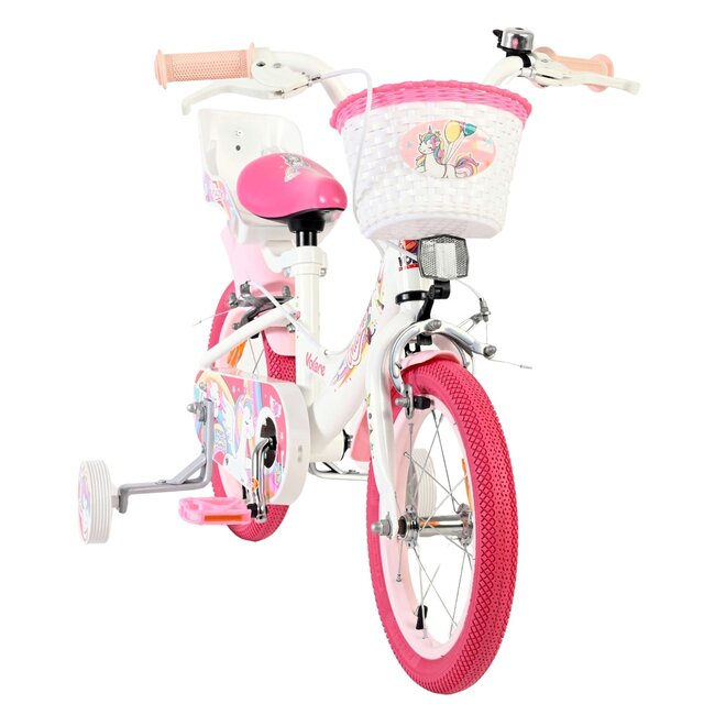 Volare Unicorn meisjesfiets 14 inch Twee Handremmen