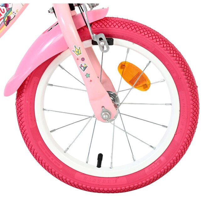 Volare Unicorn meisjesfiets 14 inch Twee Handremmen
