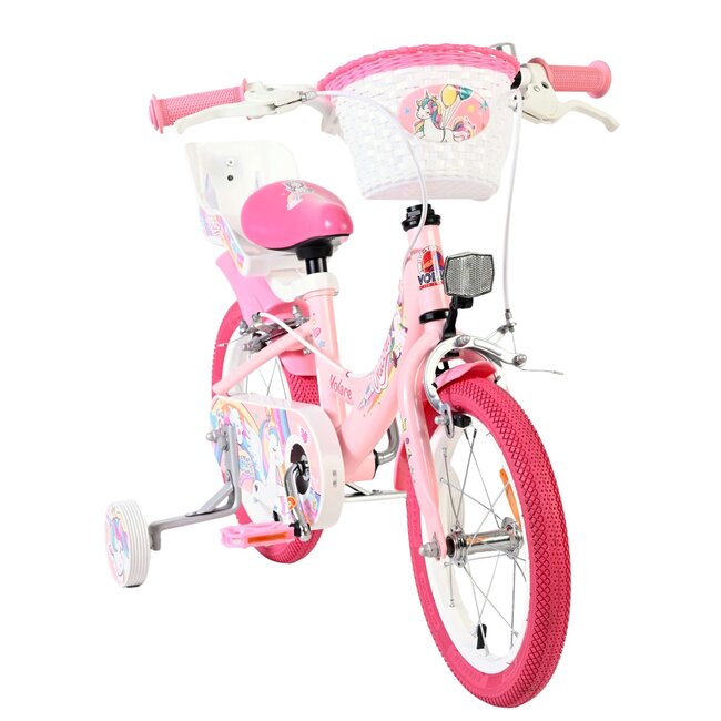 Volare Unicorn meisjesfiets 14 inch Twee Handremmen
