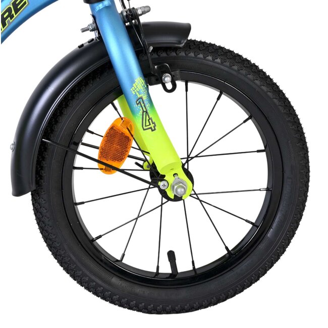 Volare fietsen Thombike jongensfiets 14 inch /geel